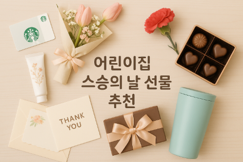 어린이집 스승의 날 선물 추천: 2025년 마음을 전하는 센스있는 선물 아이디어