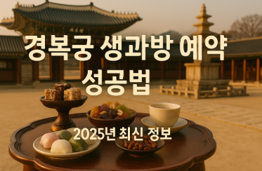 경복궁 생과방 예약 성공하는 7가지 필수 전략 - 2025년 최신 정보