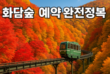 화담숲 예약 방법(10월 단풍시기 모노레일 추천구간)