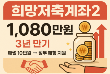 희망저축계좌2 신청 지금 바로 시작하세요 - 3년간 1080만원 모으는 실전 전략