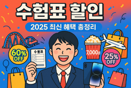 수험표 할인 기간, 혜택, 놀이공원, 미용실, 비행기까지