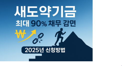 새도약기금 대상자 확인 즉시 신청방법(5000만원 90% 감면)