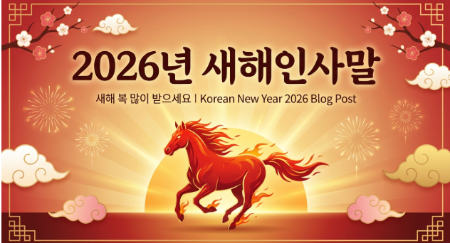 2026년 새해인사말 따라쓰기 - 상황별 병오년 덕담 문구 총정리