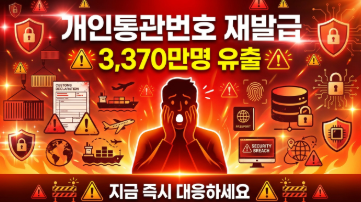 개인통관번호 재발급 | 쿠팡 3370만명 개인정보 누출, 지금 즉시 대응